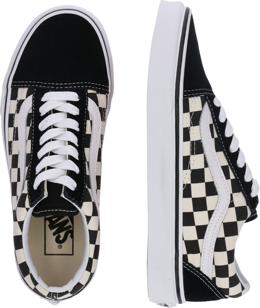 black checkered vans old skool