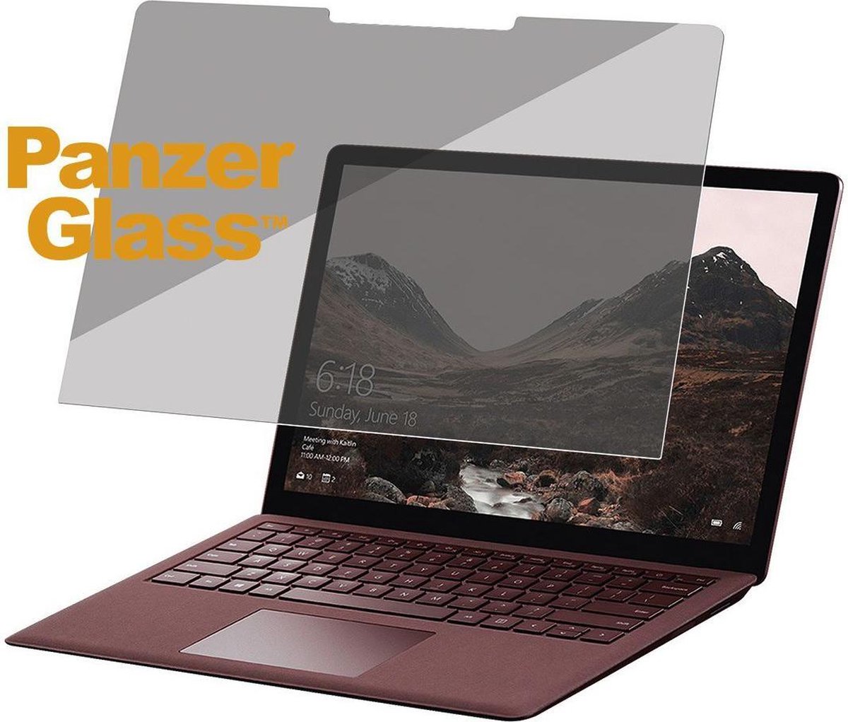 PanzerGlass Microsoft Surface Laptop/Laptop 2 Privacy Screenprotector bol