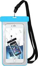 MMOBIEL Waterdichte Telefoon Hoes (BLAUW) - Waterproof Bag - Case - Pouch - Universeel - Geschikt voor alle Smartphones - tot 6 Inch - Volledig Transparant