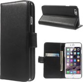GadgetBay Zwart wallet Bookcase hoesje portemonnee iPhone 6 / 6s lederen
