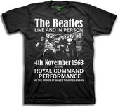 The Beatles Kinder Tshirt -Kids tm 8 jaar- Live & In Person Zwart
