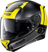 Nolan N87 Plus Distinctive 25 Flat Black Yellow Integraalhelm - Motorhelm - Maat XL