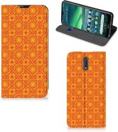 Nokia 2.3 Hoesje met Magneet Batik Orange