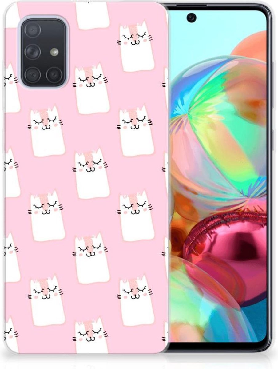 Samsung Galaxy A71 TPU Hoesje Sleeping Cats