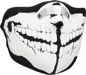 Mondkap Skimasker Skelet Tanden Print Zwart / Wit