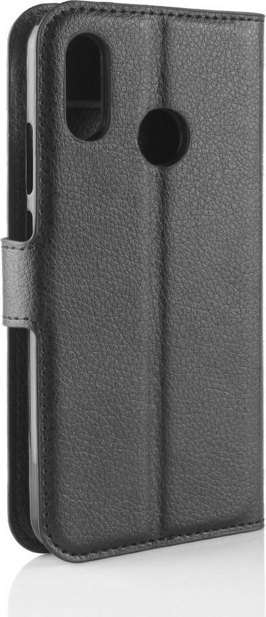 Mobigear Telefoonhoesje geschikt voor Huawei P30 Lite Hoesje | Mobigear Classic Bookcase Portemonnee | Pasjeshouder voor 3 Pasjes | Telefoonhoesje voor Pinpas / OV Kaart / Rijbewijs - Zwart