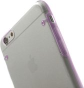 Apple iPhone 6/6s Plus Hoesje - Mobigear - Crystal Serie - Hard Kunststof Backcover - Transparant / Paars - Hoesje Geschikt Voor Apple iPhone 6/6s Plus