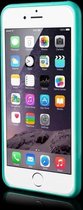 Apple iPhone 6/6s Plus Hoesje - Mobigear - Crystal Serie - Hard Kunststof Backcover - Transparant / Turquoise - Hoesje Geschikt Voor Apple iPhone 6/6s Plus