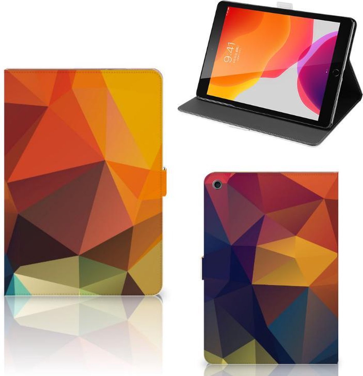 iPad 10.2 2019 | iPad 10.2 2020 | 10.2 2021 Tablet Beschermhoes Polygon Color