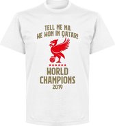 Liverpool World Champions Qatar 2019 T-Shirt - Wit - 5XL