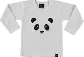 Panda longsleeve shirt 86 Wit/Zwart