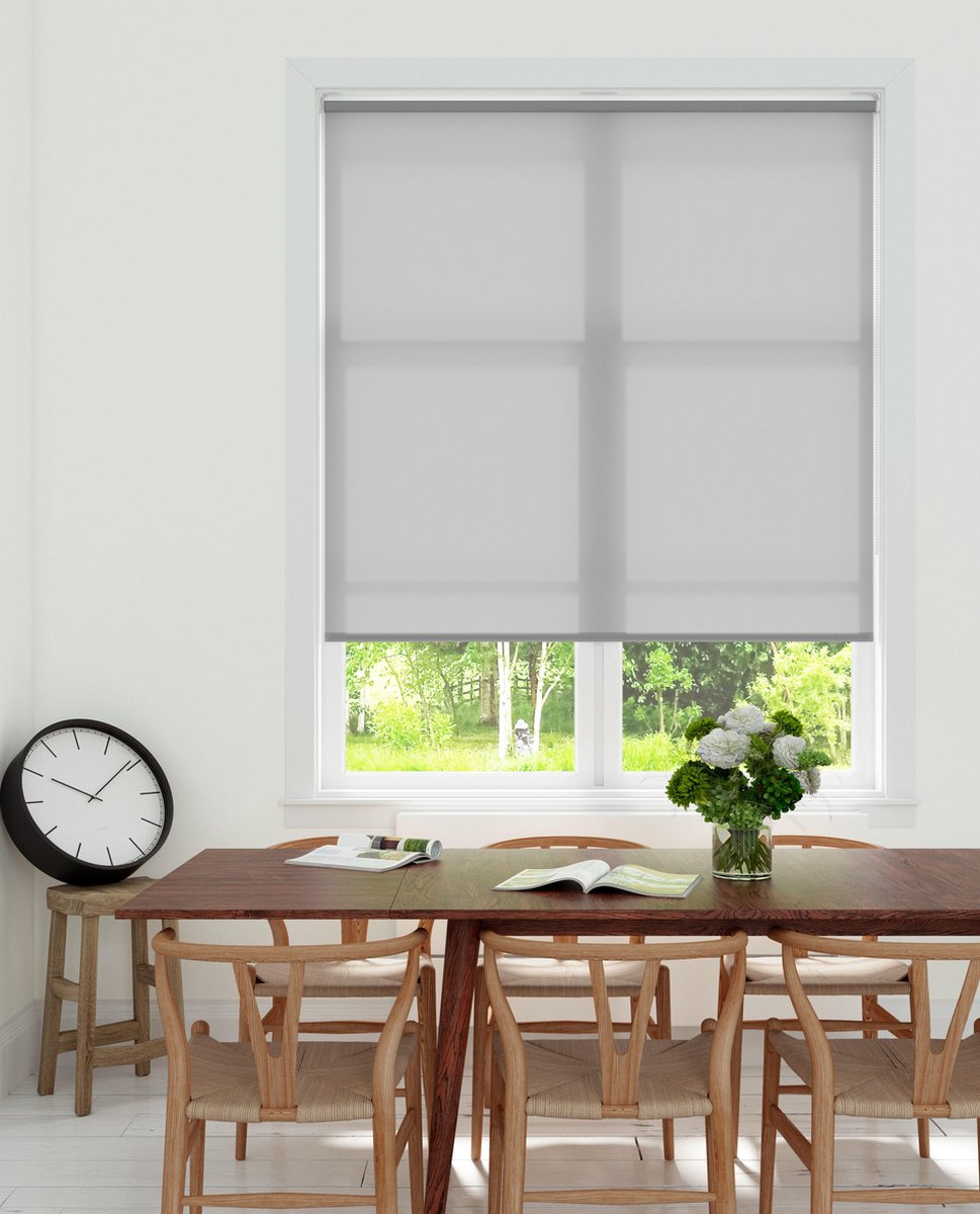 Decosol Rolgordijn Lichtdoorlatend - Licht Grijs (5731) - 180 x 190 cm