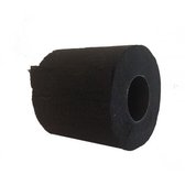 Halloween - 6x Zwart toiletpapier rol 140 vellen - Zwart thema feestartikelen decoratie - WC-papier/pleepapier