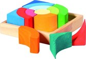 Glückskäfer Houten Bouwblokken 14,5 Cm Multicolor 13-delig