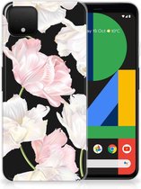 Back Cover Google Pixel 4 XL TPU Siliconen Hoesje Lovely Flowers