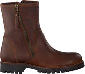 Omoda 8791om Enkelboots -  Enkellaarsjes - Dames - Cognac - Maat 40