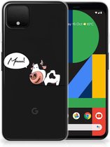 Google Pixel 4 XL Telefoonhoesje met Naam Cow