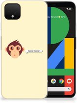 Google Pixel 4 XL Telefoonhoesje met Naam Monkey