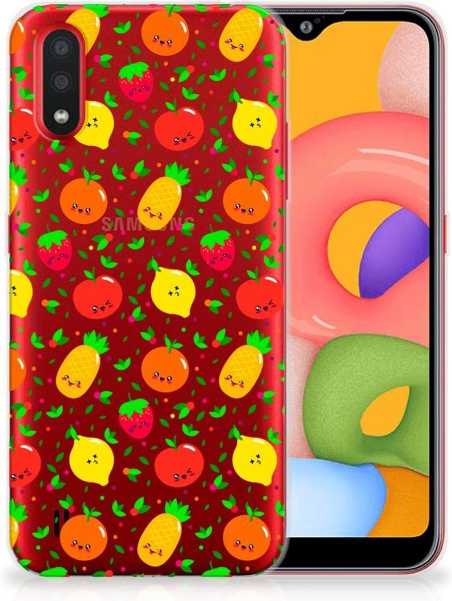 Samsung Galaxy A01 Siliconen Case Fruits