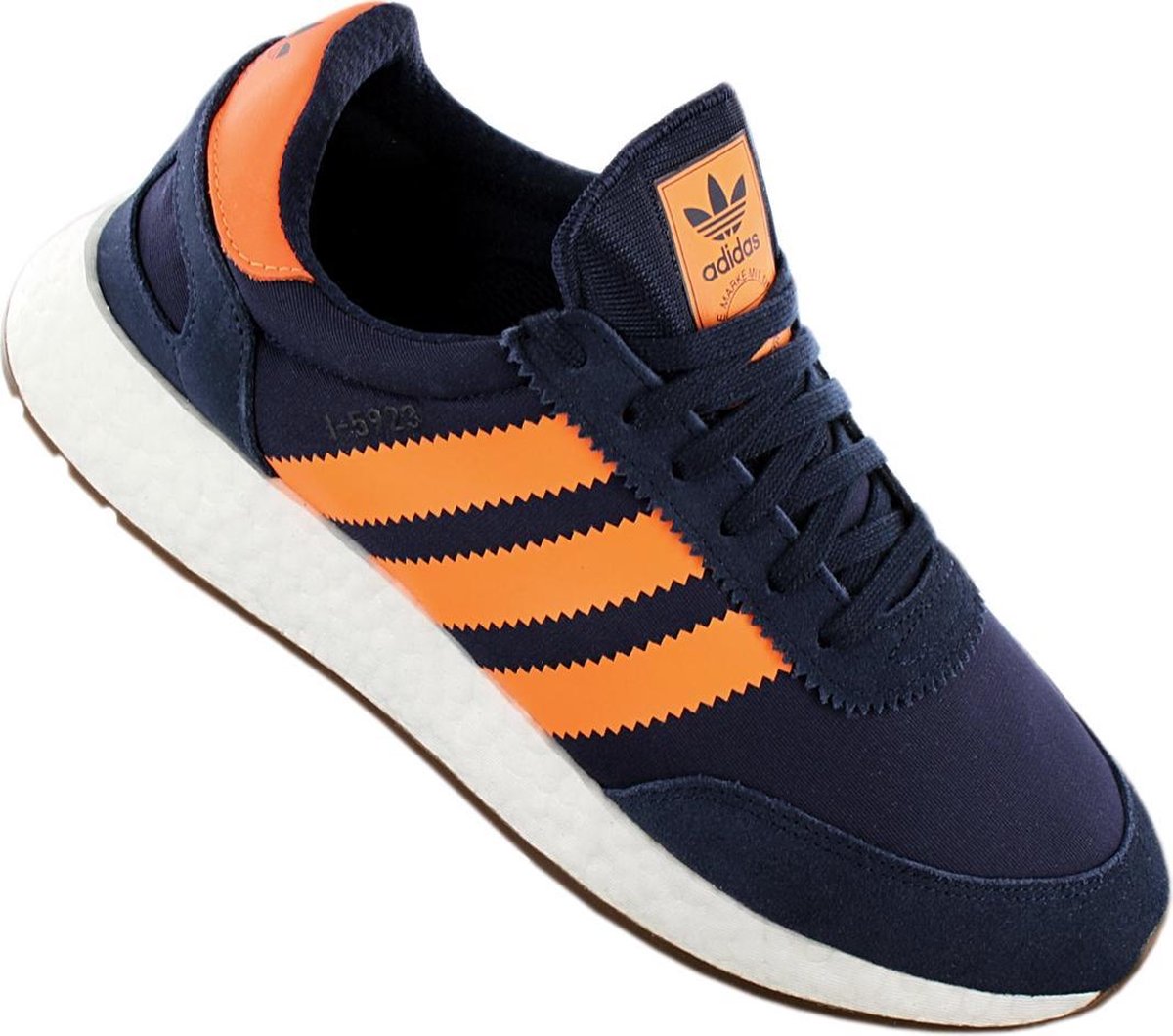 Adidas Originals I-5923 Boost Heren Sneakers Sportschoenen Schoenen Navy- Blauw B37919 - Schoenen.nl