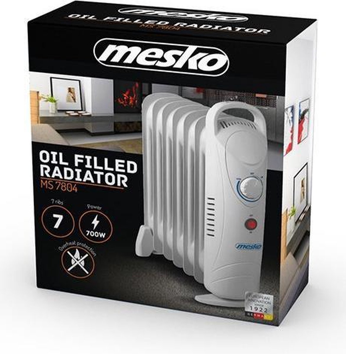 Mesko MS7804 - Oliegevulde Radiator – foto 6