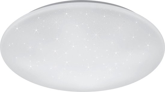 LED Plafondlamp - Trion Ster - 27W - Aanpasbare Kleur - Dimbaar - Afstandsbediening - Sterlicht - Rond - Mat Wit - Kunststof