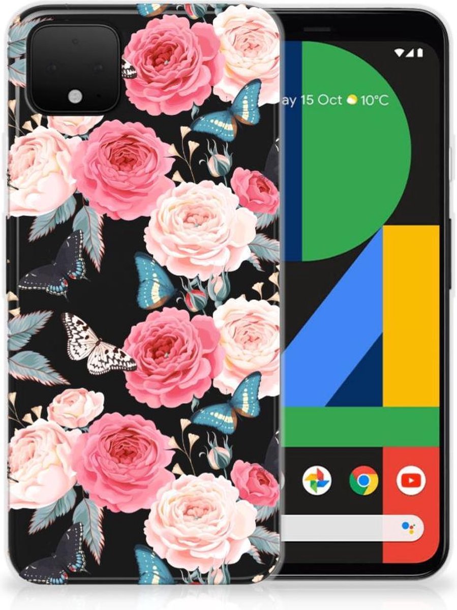 Google Pixel 4 XL TPU Case Butterfly Roses