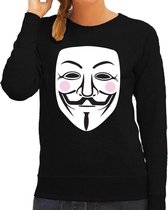 V for Vendetta masker sweater zwart voor dames XS