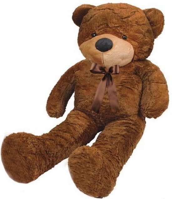 Teddybeer XXL - Knuffelbeer - Bruin - 160CM | bol.com