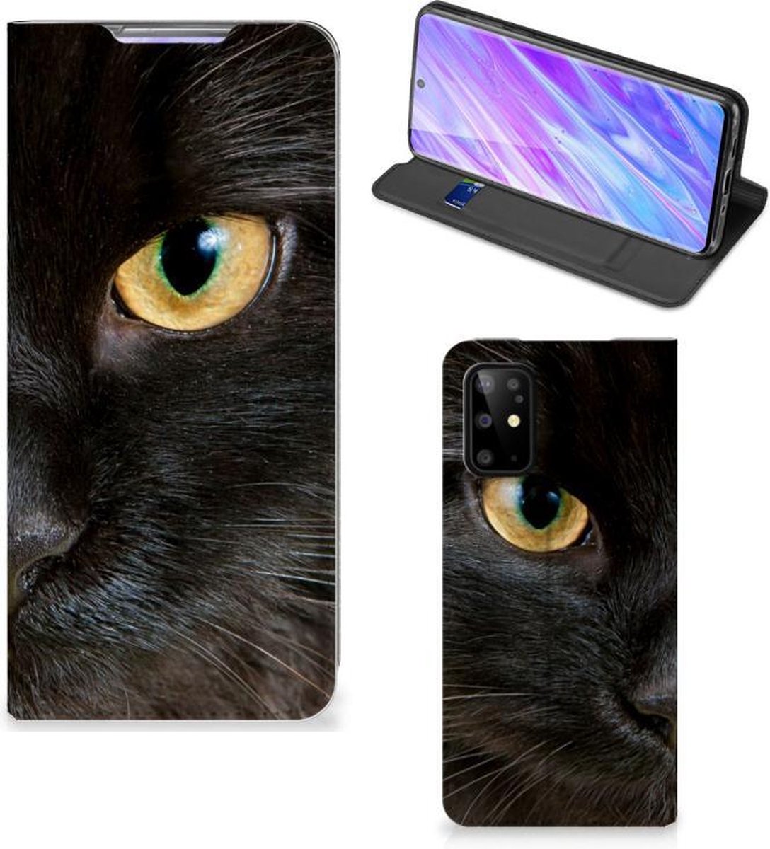 Samsung Galaxy S20 Plus Hoesje maken Zwarte Kat