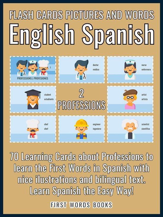 First Words In Spanish (English Spanish) 2 - 2 - Professions ... - cover