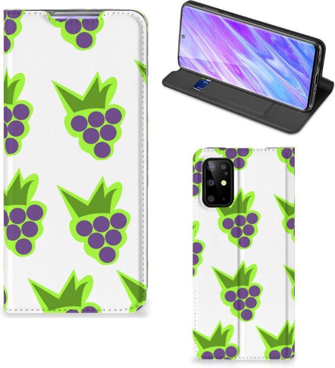 Samsung Galaxy S20 Plus Flip Style Cover Druiven