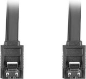 Lanberg CA-SASA-14CU-0070-BK SATA-kabel 0,7 m SATA 7-pin Zwart