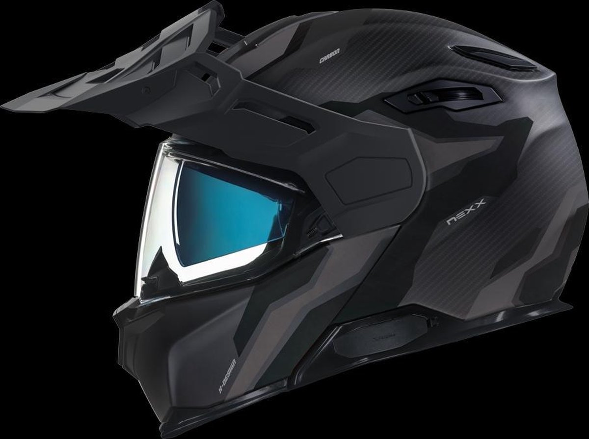 Nexx X.Vilijord Carbon Light Nomad Mat Zwart Systeemhelm - Helm