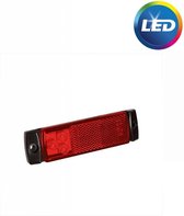 Pro Plus Markeringslamp - Contourverlichting - 126 x 30 mm - 12 en 24 Volt - LED - Rood - blister