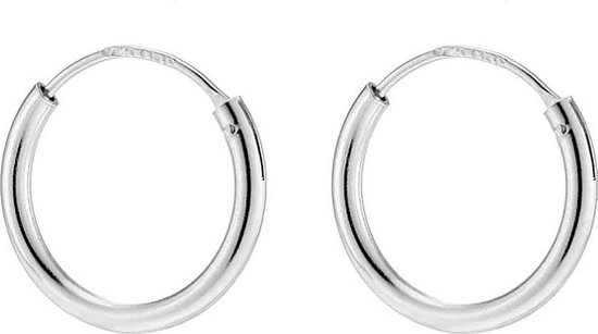Jewelryz Basic Hoops Oorbellen | 925 sterling zilveren oorringen | 25 mm |  bol