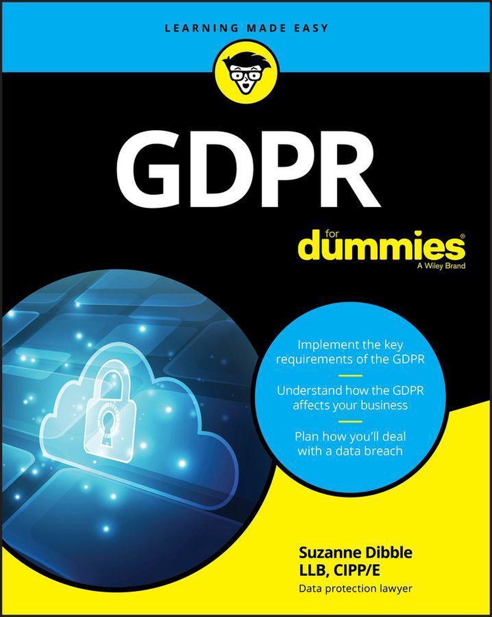 Omslag van GDPR For Dummies