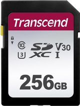 Transcend 300S - Flashgeheugenkaart - 256 GB - Video Class V30 / UHS-I U3 / Class10 - SDXC UHS-I