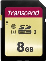 Transcend 500S - Flashgeheugenkaart - 8 GB - UHS-I U1 / Class10 - SDHC UHS-I