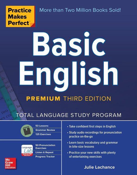 Practice Makes Perfect: Basic English, Premium Third Edition - cover