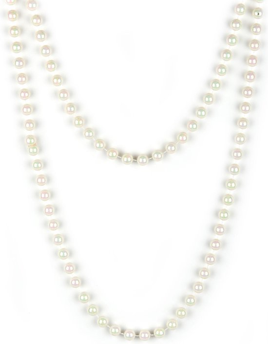 Vegaoo - Witte parelketting voor vrouwen