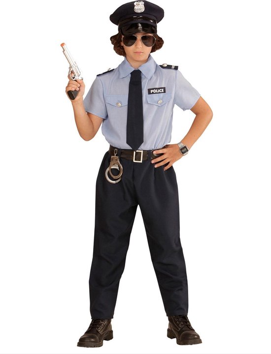 Achternaam Zilver logboek Politie agent kostuum voor kinderen - Verkleedkleding | bol.com