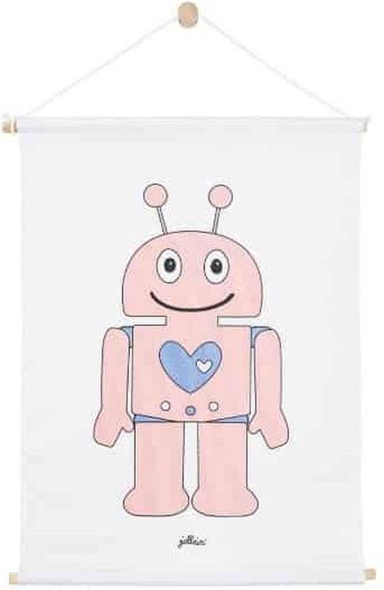 Jollein poster Robot pink