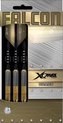 Afbeelding van het spelletje Xq Max Falcon Brass Dartset Steeltip Goud Gewicht 25