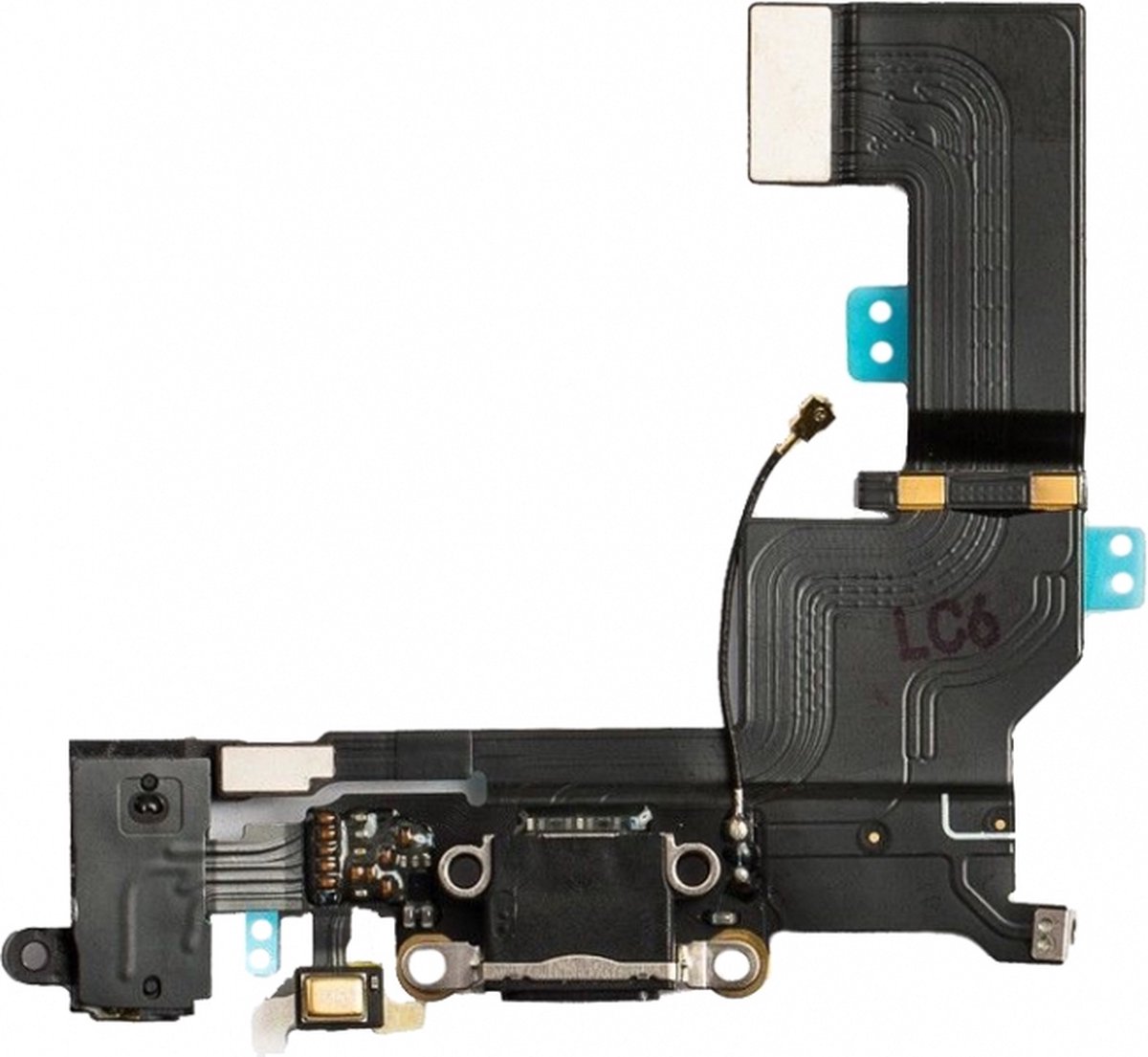 Replacement Charge/Data Connector incl. Flex Cable for Apple iPhone SE Black OEM