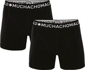 Muchachomalo Basiscollectie Heren Boxershorts - 2 pack - Zwart - Maat S