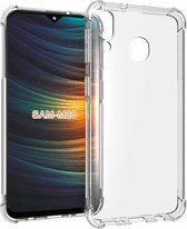 Samsung Galaxy M20 Transparant Anti Burst Shock Hoesje - van Bixb