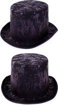 Chapeau haut de forme noir antique
