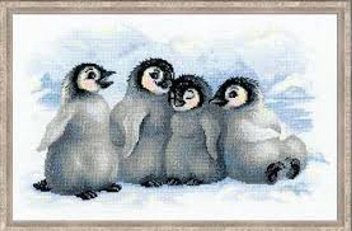 Borduurpakket pinquins
