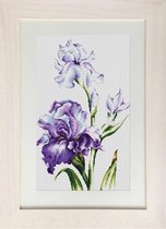 Borduurpakket met telpatroon Irises van Luca-s (irissen)